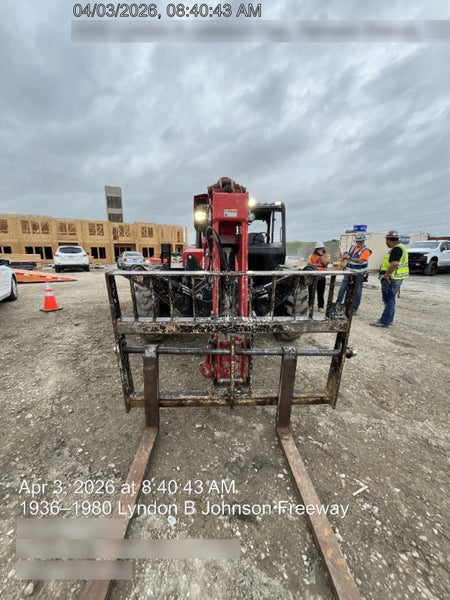 2019 Manitou MTA10055 Canopy, 120 HP, Solid Tires, Work Lights, Lift Hook, Auxiliary Hydraulics 66" Carriage and 60" Forks