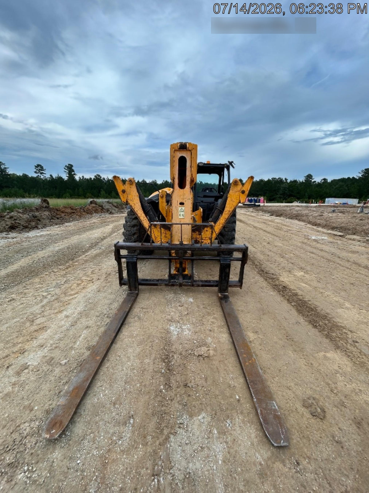 2019 JCB 510-56 Canopy, 74 HP, Solid Tires, STD Worklight, Beacon, Aux Hydraulics, Lifting Eye, Back up Alarm w/66" Carriage/60" Forks