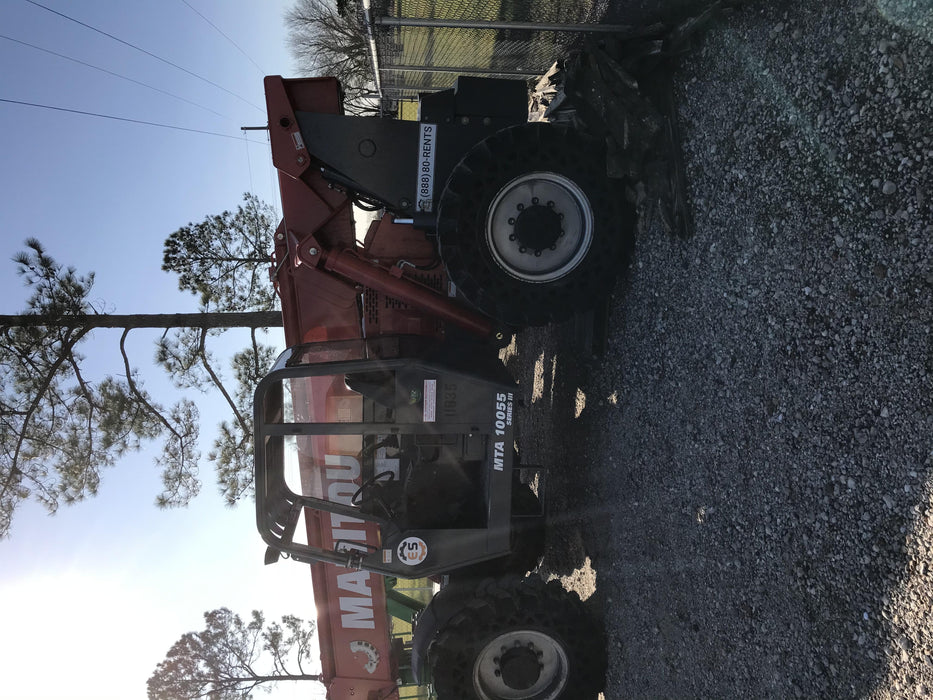 2018 Manitou MTA10055 Manitou MTA10055 - Canopy, Worklights, Beacon, 66" Carriage, 60" Forks, Solid Tires, Aux Hydraulics
