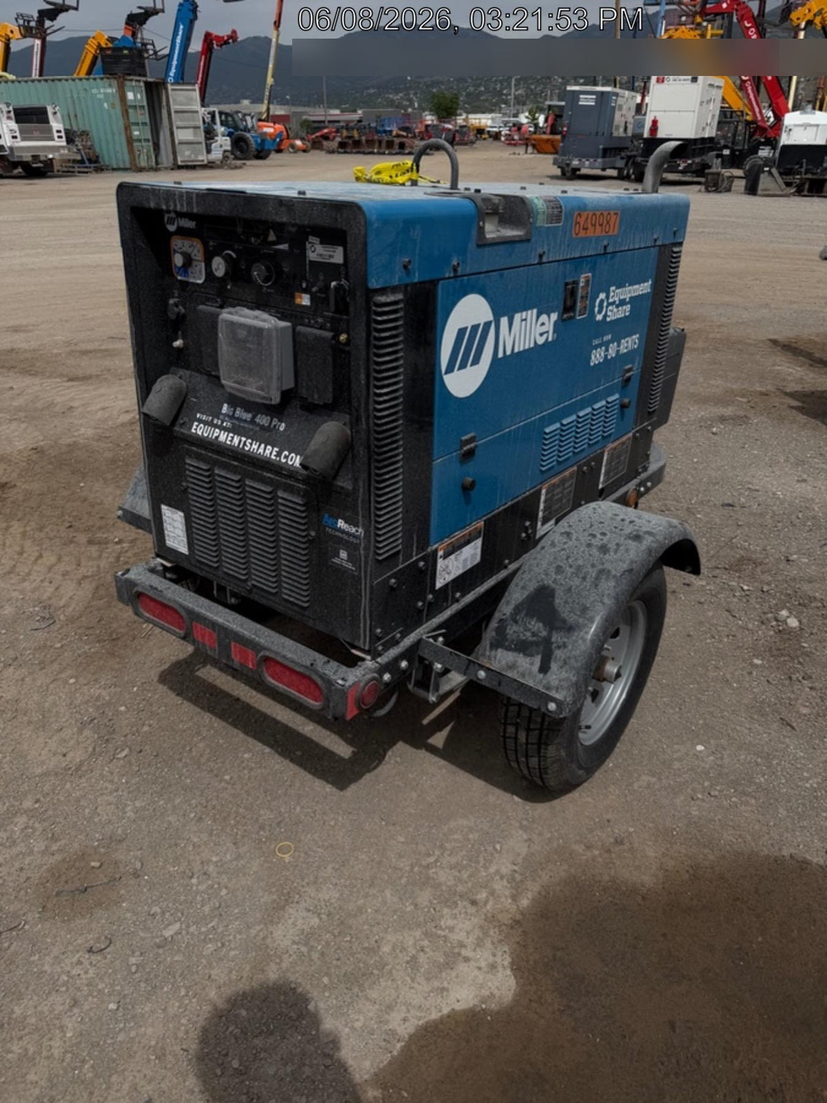 2026 MILLER ELECTRIC BIG BLUE 400