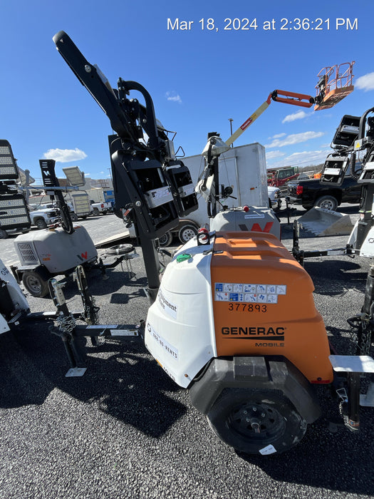 2023 Generac MLT2 Diesel, Flex Switch 120V Input, Powerzone Controller, 
(4) 320W LED Lights, 4kW Generator, 39.9 Gal Fuel Tank, 2" Ball, T3