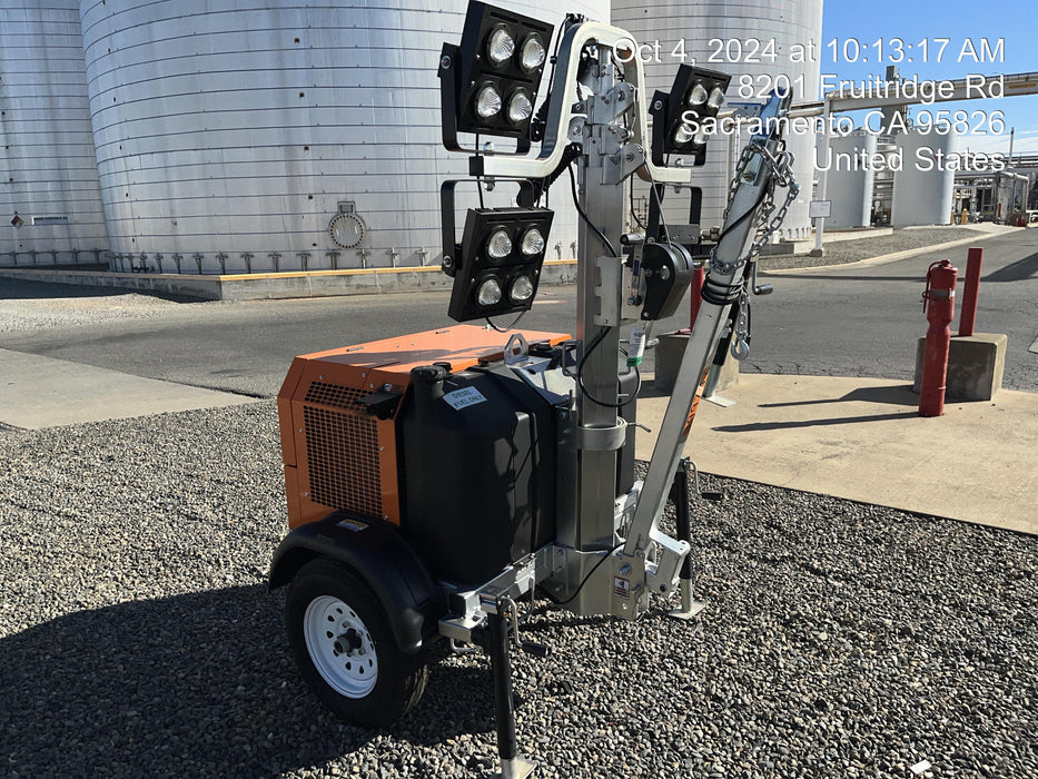 2024 Wanco WLTT-4MM4K Diesel, Deep Sea Controller, Shore Power Plug, Auto Start, (4) 350W LED Floodlights, 4kW Generator, 60 Gal Fuel Tank, 2" Ball, T3