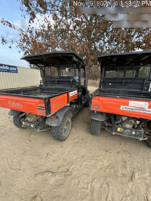2019 Kubota RTV-X1140W-H 4wd Utility Cart, LED Strobe, Windshield Tempered Glass, Pastic Canopy, Wire Harness Kit, Backup Alarm