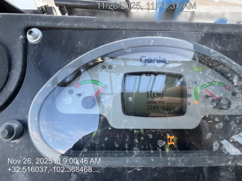 2018 Genie GTH-844 Genie GTH-844 w/Open ROPS, Solid Tires, beacon/work lights, 60" carriage/forks