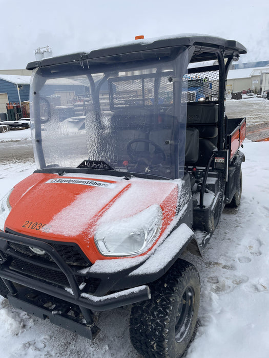 2022 Kubota RTV-X1140W-H Plastic Canopy, Windshield Acrylic Clear, LED Strobe Light, Wire Harness Kit, Back up Alarm