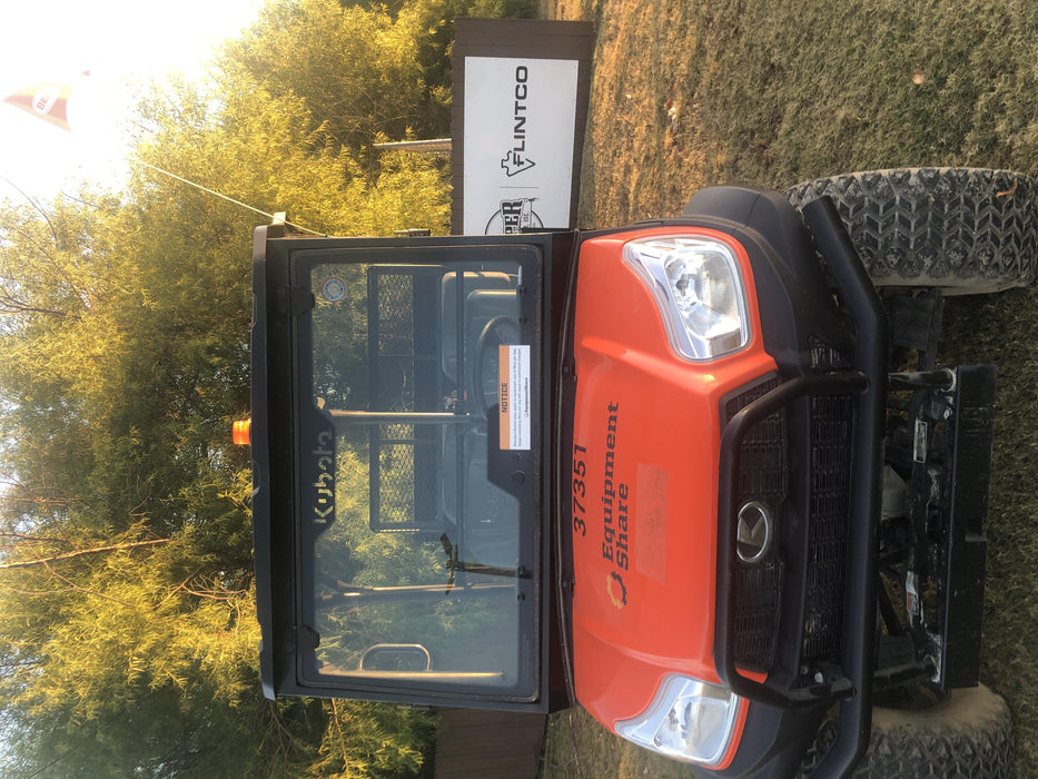 2019 Kubota RTV-X1140 4wd Utility Cart, LED Strobe, Windshield Tempered Glass, Plastic Canopy, Wire Harness Kit, Backup Alarm