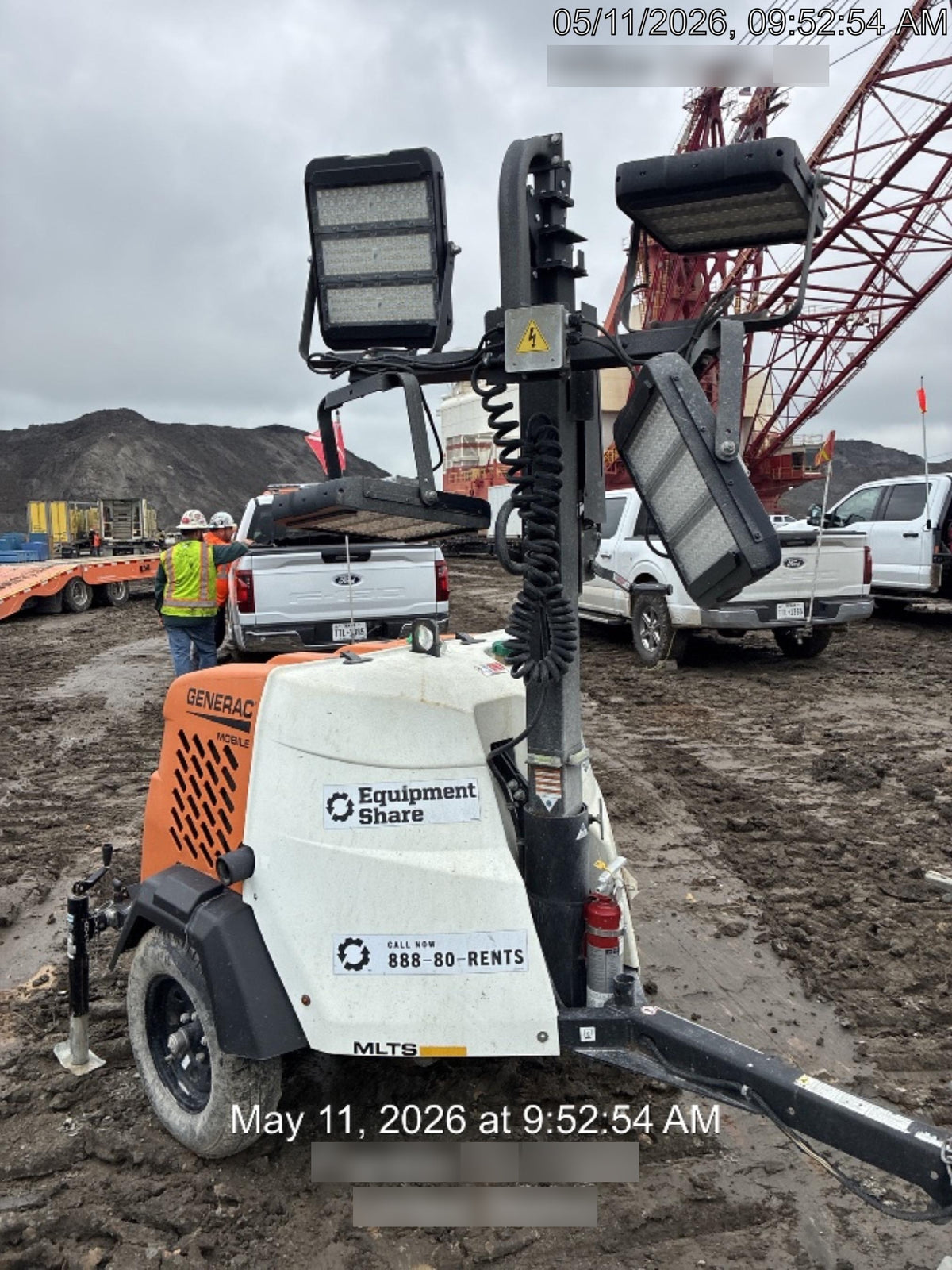 2024 Generac MLT2 Diesel, Flex Switch 120V Input, Powerzone Controller, 
(4) 320W LED Lights, 4kW Generator, 39.9 Gal Fuel Tank, 2" Ball, T3