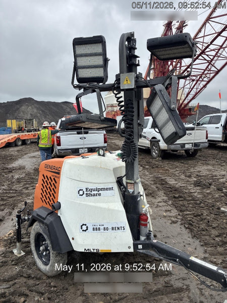 2024 Generac MLT2 Diesel, Flex Switch 120V Input, Powerzone Controller, 
(4) 320W LED Lights, 4kW Generator, 39.9 Gal Fuel Tank, 2" Ball, T3