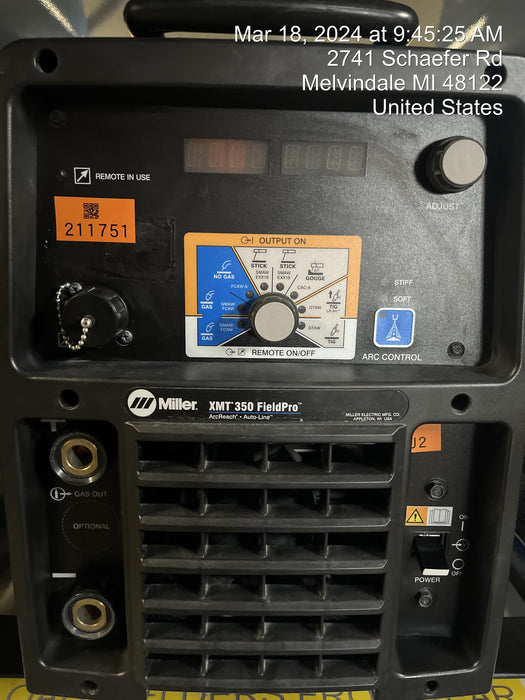 2021 MILLER ELECTRIC XMT 350