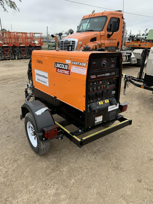 2021 Lincoln Electric Vantage 322 Vantage 322 Ready Pak 3 w/ Decals, ORANGE (includes trailer, cable rack, fender light kit) NO Telematics
