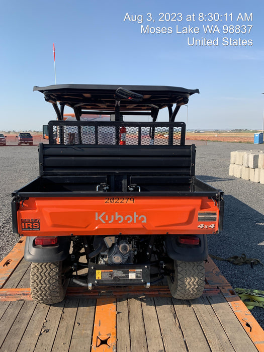 2022 Kubota RTV-X1140W-H Plastic Canopy, Windshield Acrylic Clear, LED Strobe Light, Wire Harness Kit, Back up Alarm