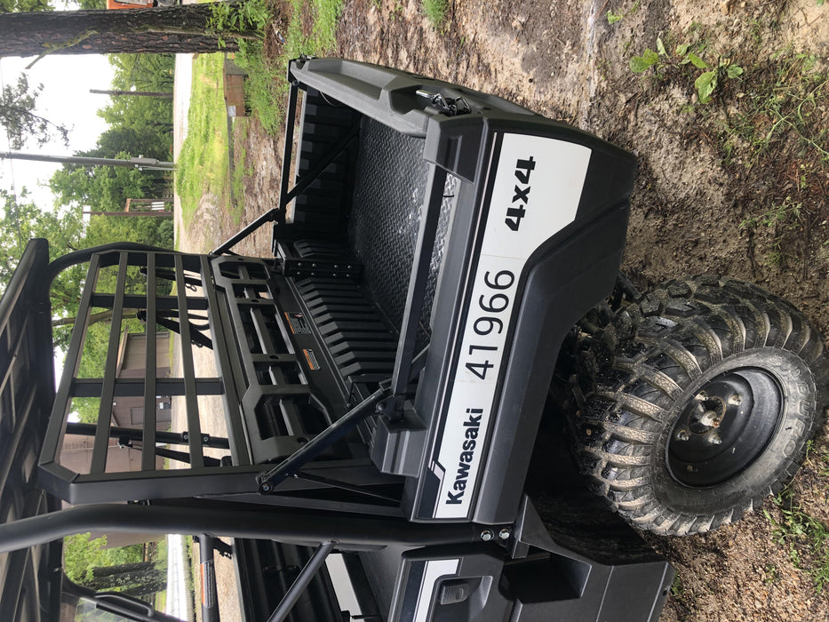 2019 Kawasaki Mule PRO-FXT Standard Options, Backup Alarm, Beacon, Plastic Hard Top, Poly Windshield, Horn Kit