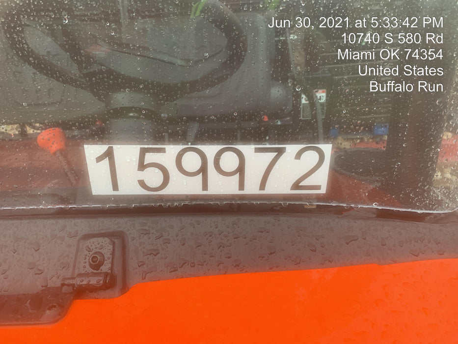 2021 Kubota RTV-X1140W-H Plastic Canopy, Windshield Acrylic Clear, LED Strobe Light, Wire Harness Kit, Back up Alarm