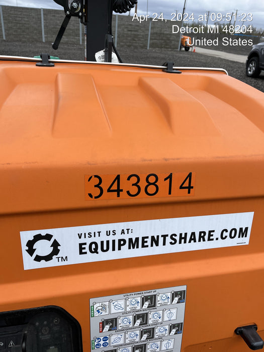 2023 Generac MLT2 Diesel, Flex Switch 120V Input, Powerzone Controller, (4) 320W LED Lights, 4kW Generator, 39.9 Gal Fuel Tank, 2" Ball, T3