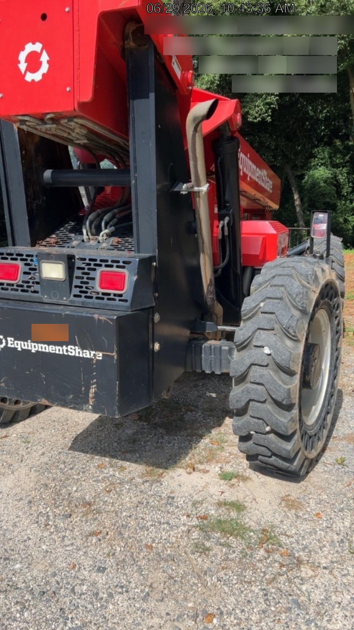 2020 Manitou MTA10055 Canopy, 120 HP, Solid Tires, Work Lights, Lift Hook, Auxiliary Hydraulics w/66" Carriage and 60" Forks