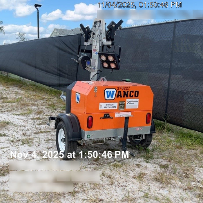 2023 Wanco WLTT-4MM4K Diesel, Deep Sea Controller, Shore Power Plug, Auto Start, (4) 350W LED Floodlights, 4kW Generator, 60 Gal Fuel Tank, 2" Ball, T3