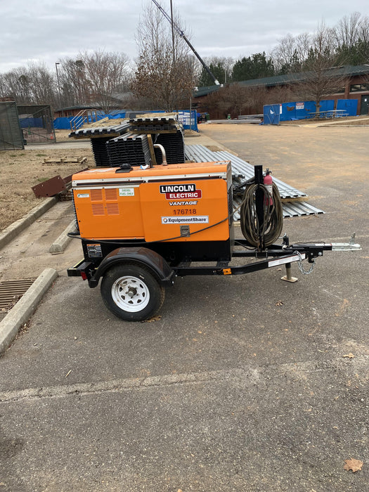 2021 Lincoln Electric Vantage 322 Vantage 322 Ready Pak 3 w/ Decals, ORANGE (includes trailer, cable rack, fender light kit) NO Telematics