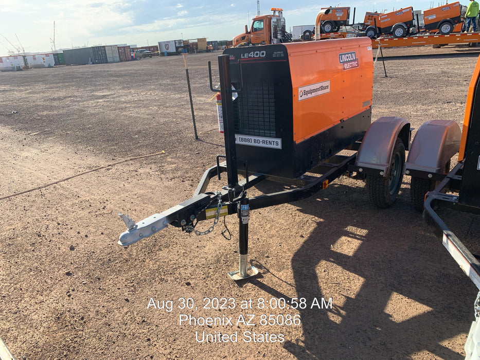 2022 Lincoln Electric LE400 Kubota V1505, Trlr, Cable Rack, Light Kit, ES Decals, T3