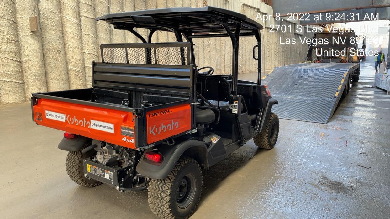 2022 Kubota RTV-X1140W-H Plastic Canopy, Windshield Acrylic Clear, LED Strobe Light, Wire Harness Kit, Back up Alarm