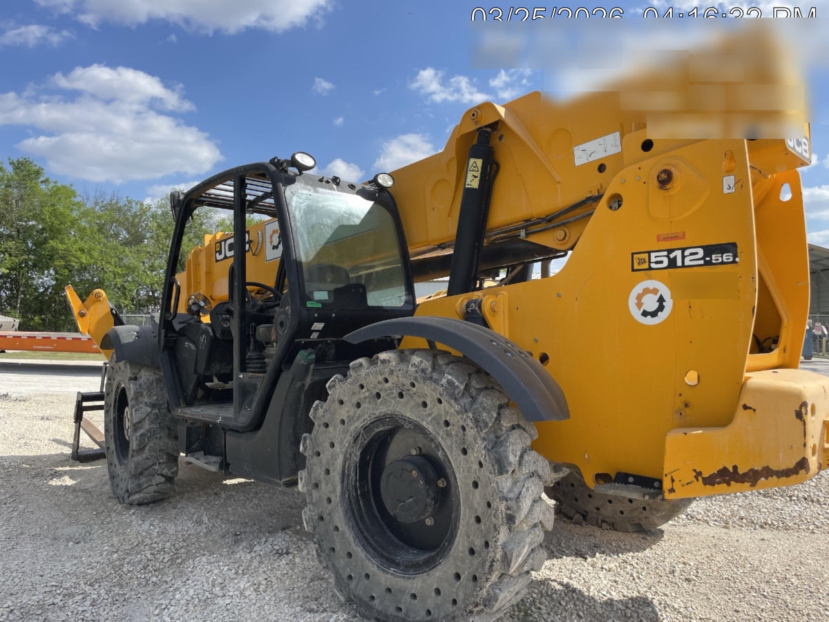2020 JCB 512-56 Canopy, 74Hp, Solid Tires, Work Lights, Beacon, Aux Hydraulics, Back up Alarm, Lifting Eye, ES Decals