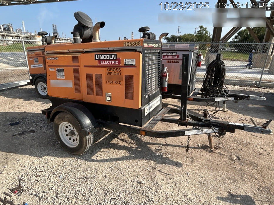 2021 Lincoln Electric Vantage 549X Ready Pak 3, ORANGE (includes trailer, cable rack, fender light kit)