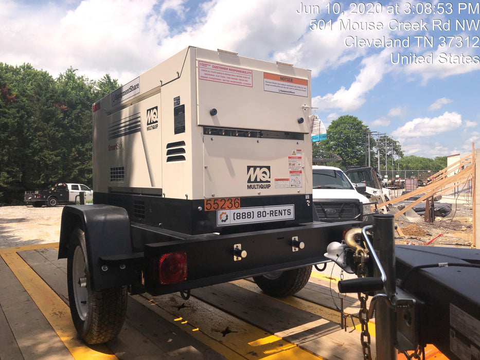 2019 Multiquip DLW400ESA4 Dual Pack, Trailer Mounted