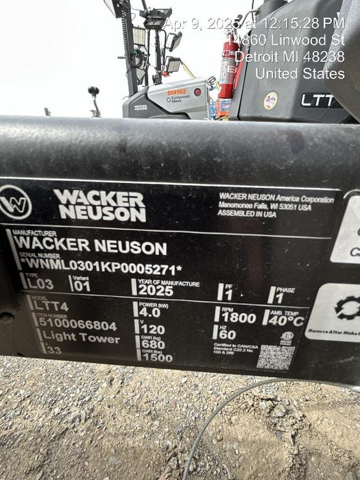 2025 WACKER NEUSON LTT4
