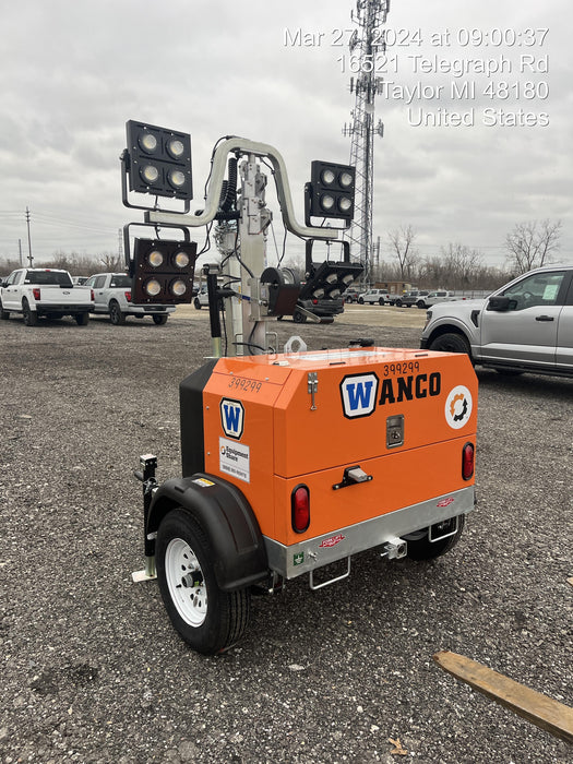 2024 Wanco WLTT-4MM4K Diesel, Deep Sea Controller, Shore Power Plug, Auto Start, (4) 350W LED Floodlights, 4kW Generator, 60 Gal Fuel Tank, 2" Ball, T3