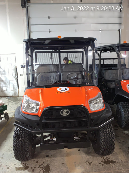 2022 Kubota RTV-X1140W-H Plastic Canopy, Windshield Acrylic Clear, LED Strobe Light, Wire Harness Kit, Back up Alarm