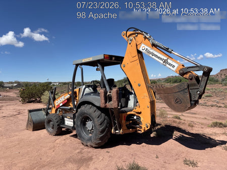 2020 Case 580N EP Canopy, 4WD, Standard Stick, Pilot Controls, 1 Way Hydraulics, Ride Control, TAG Manual QC