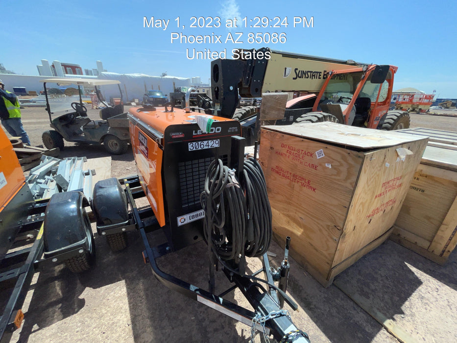2023 Lincoln Electric LE400 Kubota V1505, Trlr, Cable Rack, Light Kit, ES Decals, T3