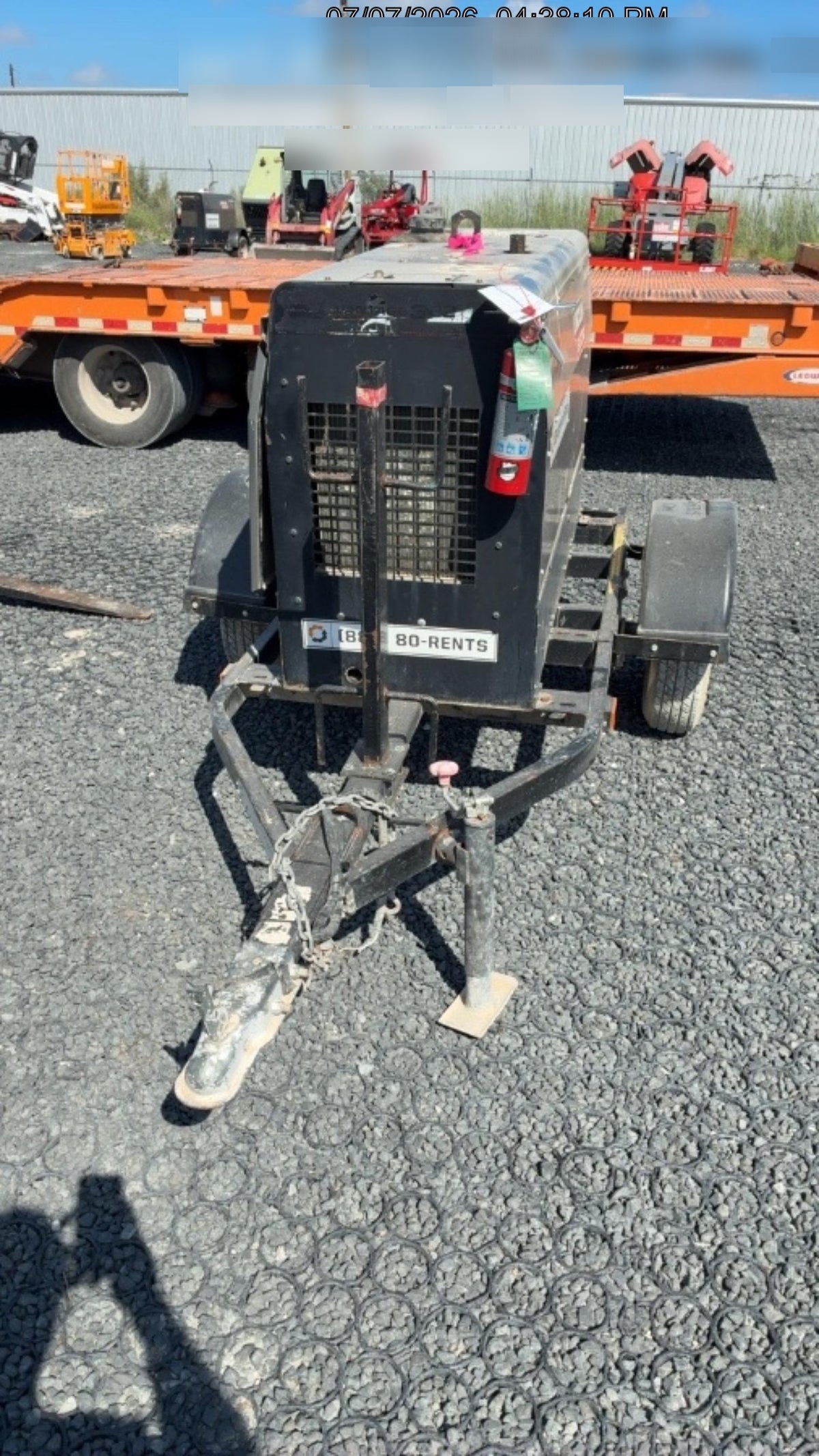 2019 Lincoln Electric Vantage 322 Ready-Pak 3, Two Wheel Trailer, Fender and Light Kit, Cable Rack
