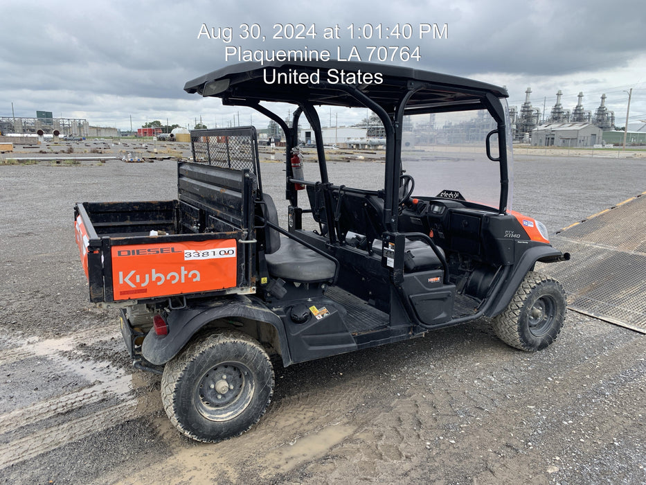 2023 Kubota RTV-X1140W-H 4WD, LED Strobe, Windshield Acrylic Clear, Plastic Canopy, Wire Harness Kit, Backup Alarm