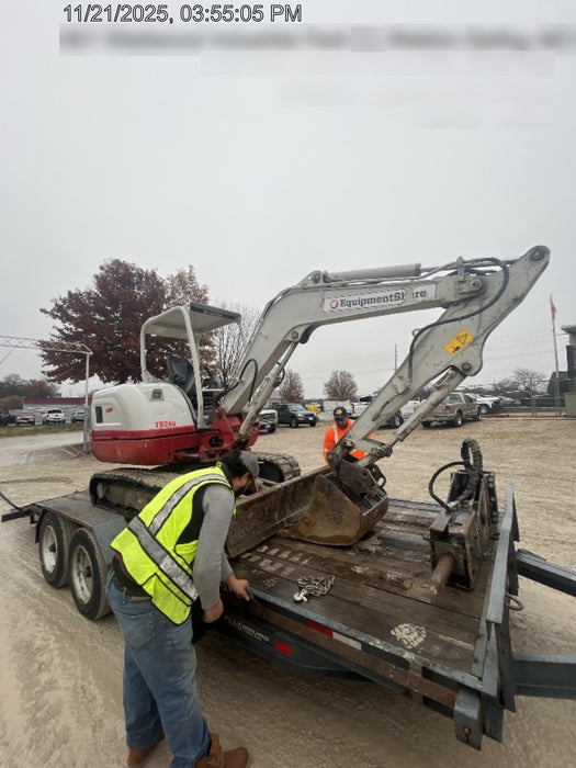 2019 Takeuchi TB240 Takeuchi TB240 Canopy w/Rubber Tracks, Auxiliary Hydraulics, Manual QC, Hydraulic Thumb, 12/18/24" Buckets