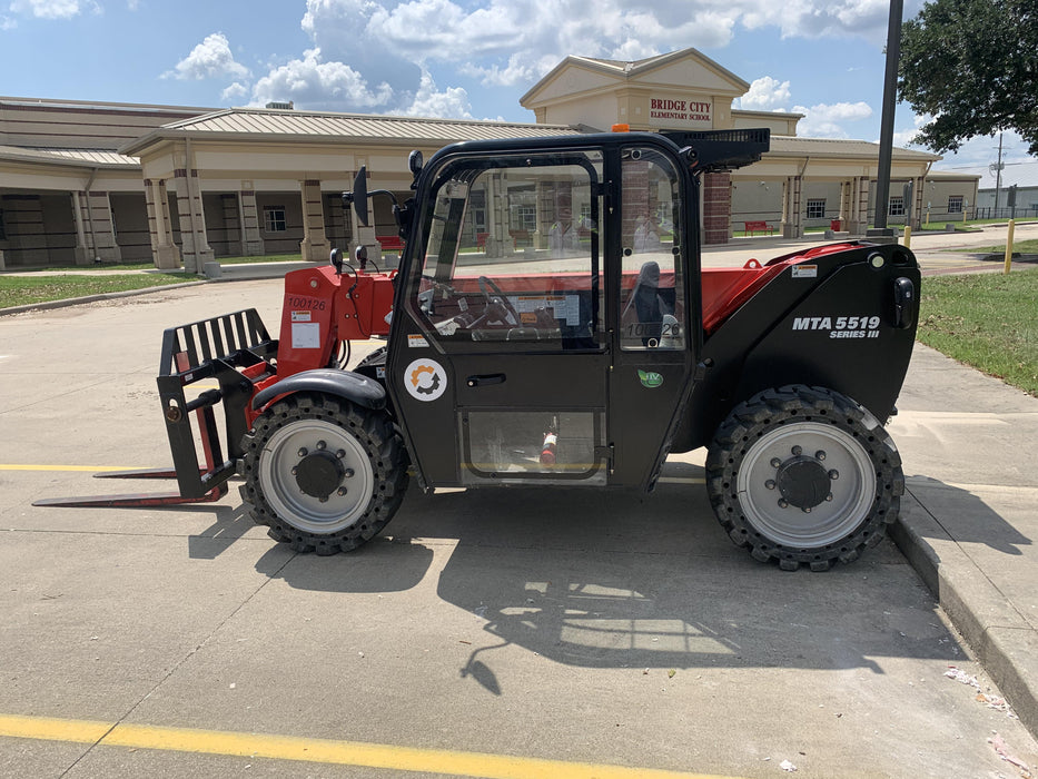 2020 Manitou MTA5519 Cab/Heat/Air, Solid Tires, Work Lights, Beacon, Aux Hydraulics, Back up Alarm, Mirrors, ES Keypad