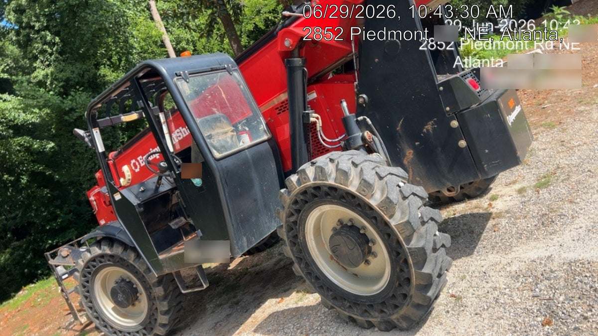 2020 Manitou MTA10055 Canopy, 120 HP, Solid Tires, Work Lights, Lift Hook, Auxiliary Hydraulics w/66" Carriage and 60" Forks