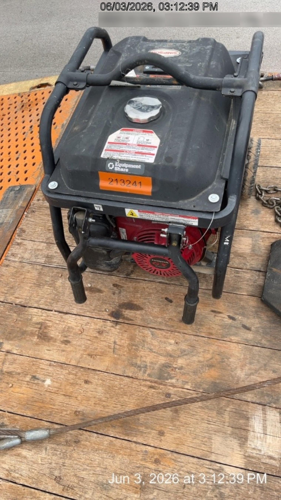 2022 Simpson SCGH8500 Honda GX390, 7KW