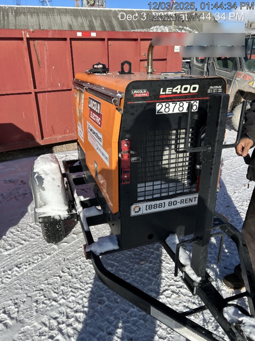 2023 Lincoln Electric LE400 Kubota V1505, Trlr, Cable Rack, Light Kit, ES Decals, T3