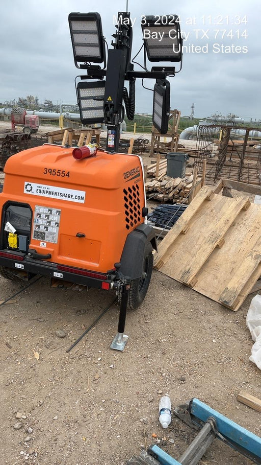 2024 Generac MLT2 Diesel, Flex Switch 120V Input, Powerzone Controller, 
(4) 320W LED Lights, 4kW Generator, 39.9 Gal Fuel Tank, 2" Ball, T3