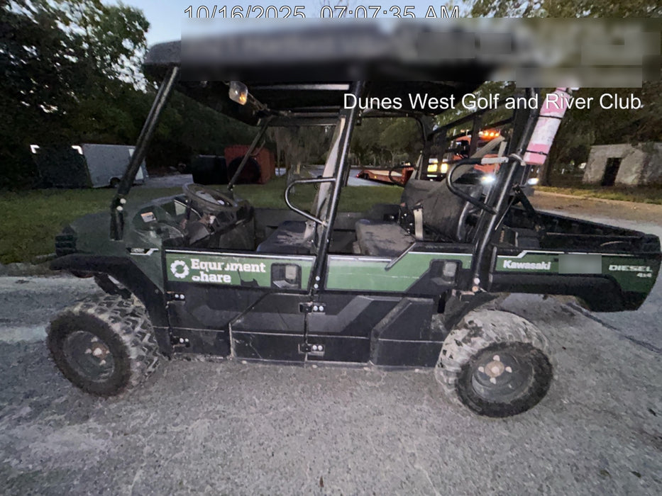 2019 Kawasaki Mule Kawasaki Mule 4x4 Diesel UTV w/Hard Top, Windshield, Beacon, Backup Alarm, ES Keypad/Hardware Installed