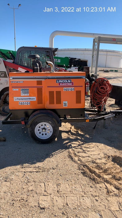 2021 Lincoln Electric Vantage 549X Ready Pak 3, ORANGE (includes trailer, cable rack, fender light kit)