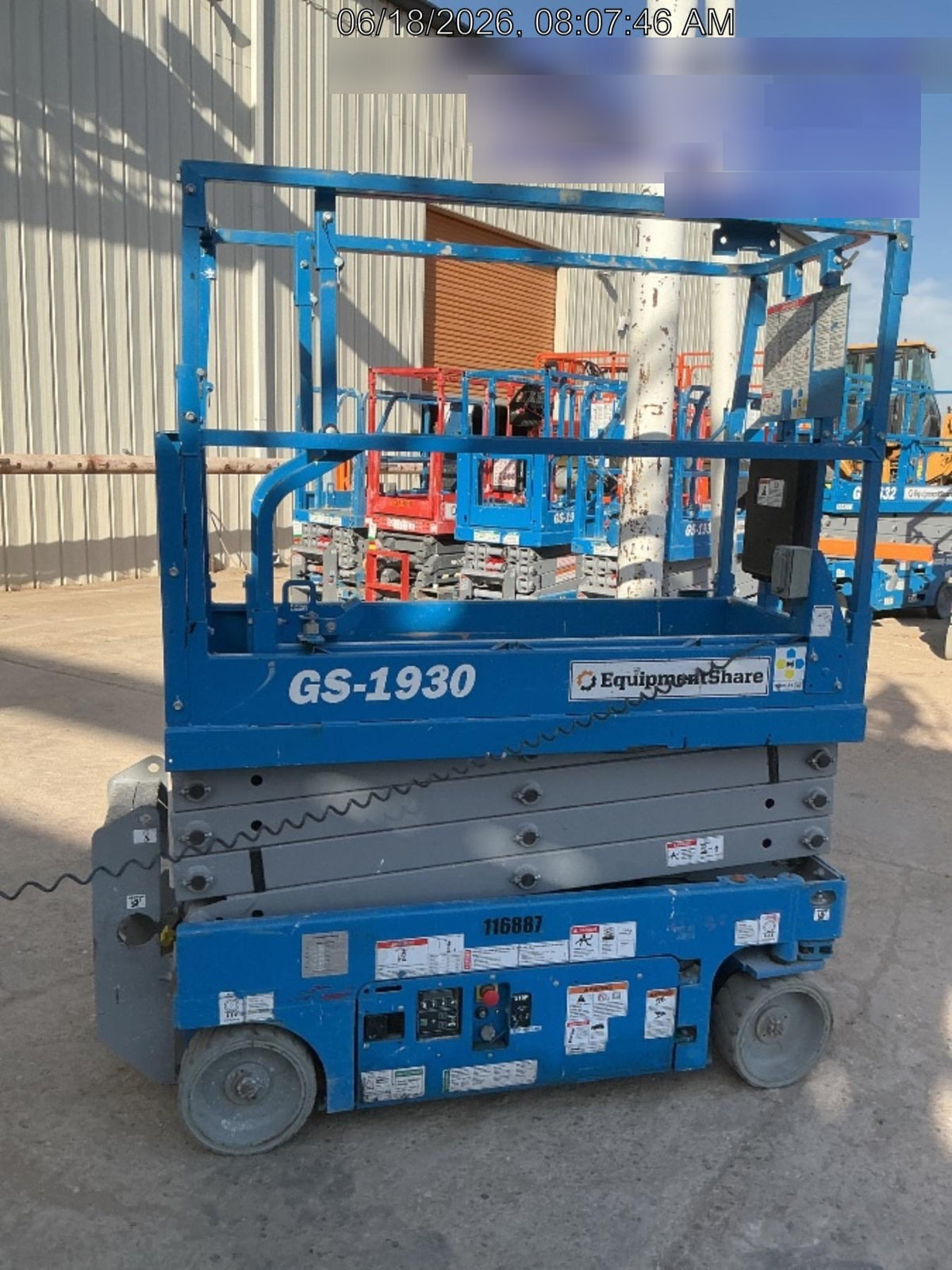 2020 Genie GS-1930 Solid Non Marking Tires, Beacon, Folding rails with half height swing gate
