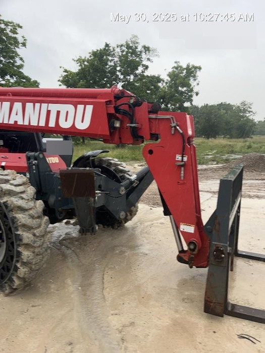 2018 Manitou MTA10055 Manitou MTA 10055 w/Cab/Heat/AC, Work Lights/Strobe, Aux Hyd, Solid Tires, Lift Hook, 66" Carriage, 60" Forks