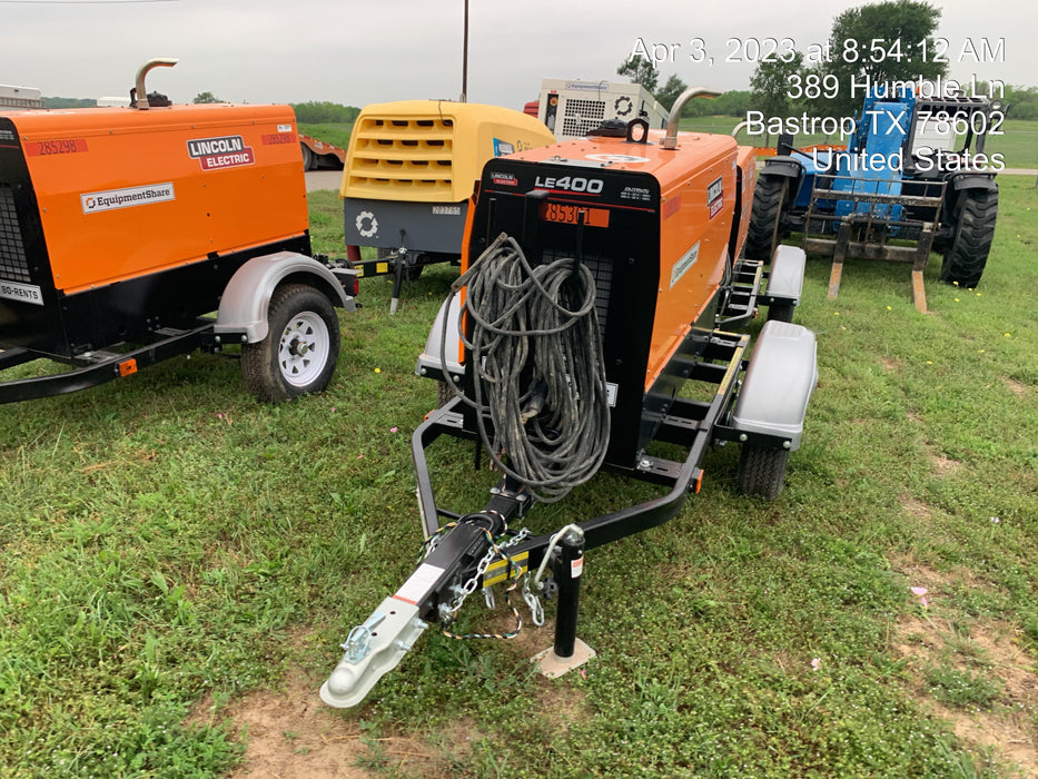 2022 Lincoln Electric LE400 Kubota V1505, Trlr, Cable Rack, Light Kit, ES Decals, T3