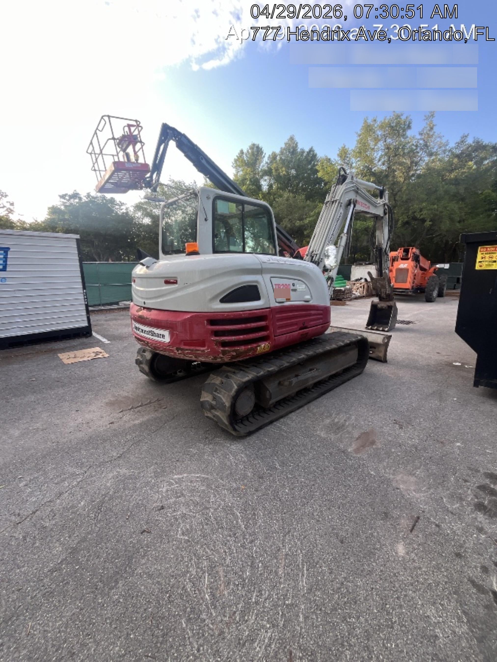 2019 Takeuchi TB290 Cab, AC, Rubber Tracks, Dozer Blade, Travel Alarm, Control Pattern Change Valve, Auxiliary Hydraulics w/18" Quick Coupler Bucket with teeth, 6.2 cu. ft. capacity/24" Quick Coupler Bucket with teeth, 8.6 cu. ft. capacity/36" Quick Coupler Bucket with teeth, 13.4 cu. ft. capacity, Quick Coupler, Hydraulic Thumb Installed