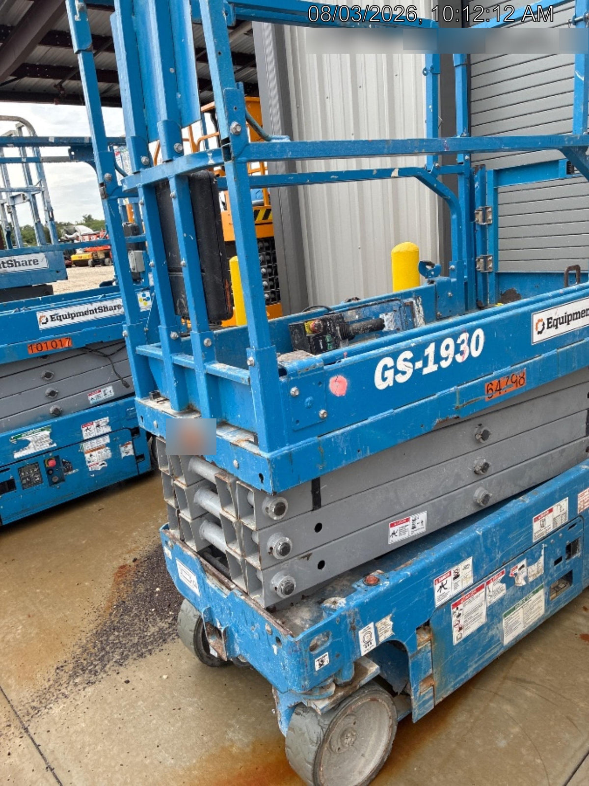 2020 Genie GS-1930 Solid Non Marking Tires, Beacon, Folding rails with half height swing gate