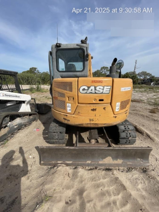 2015 Case CX80C CLOSED CAB, A/C, RUBBER TRACKS PADS, 7'-2" ARM