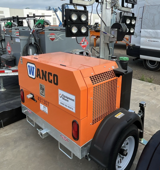 2024 Wanco WLTT-4MM4K Diesel, Deep Sea Controller, Shore Power Plug, Auto Start, (4) 350W LED Floodlights, 4kW Generator, 60 Gal Fuel Tank, 2" Ball, T3