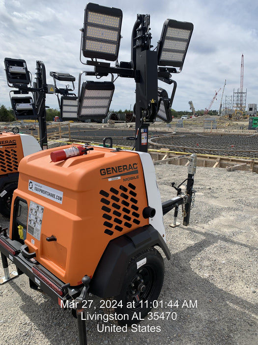 2024 Generac MLT2 Diesel, Flex Switch 120V Input, Powerzone Controller, 
(4) 320W LED Lights, 4kW Generator, 39.9 Gal Fuel Tank, 2" Ball, T3