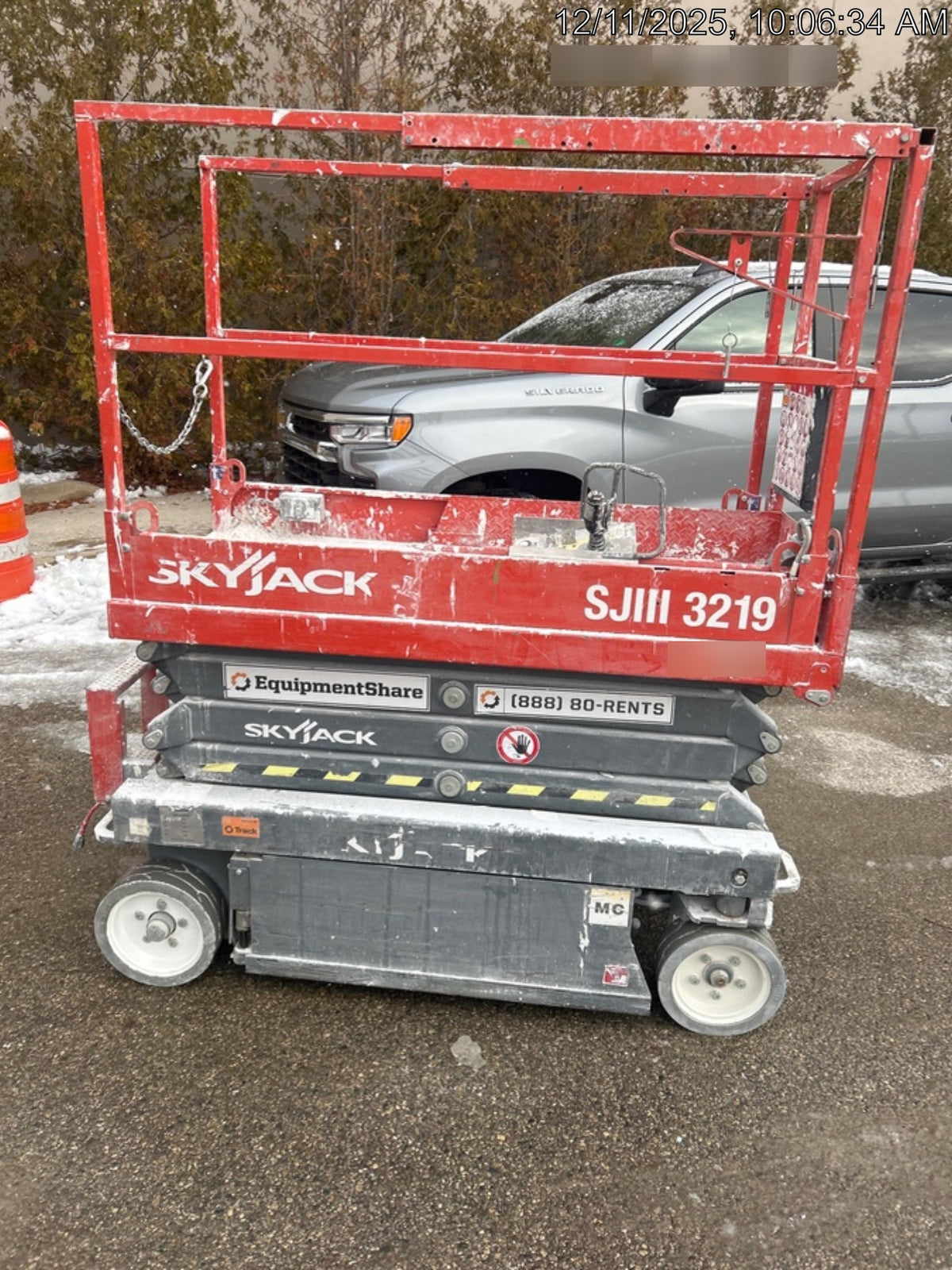 2017 Skyjack SJIII-3219 Standard Rental Specs